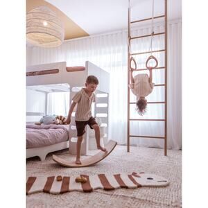 Fin & Vince Sailor Shirt Blue Stripe Linen blend size 6-12 months